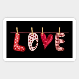 Love in pins Magnet